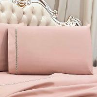 Jogo De Cama Lençol King Realce Percal 400 Fios 4 Peças - Rosê - 3