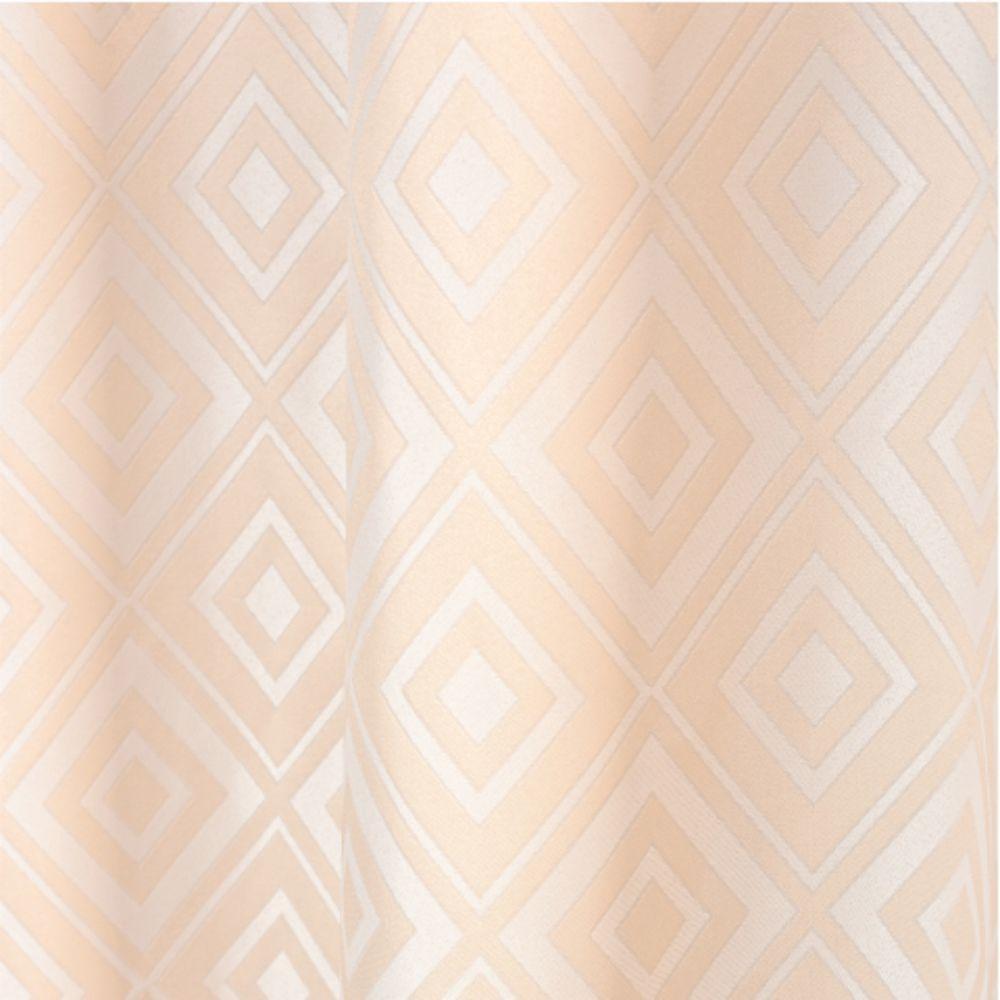 Cortina Em Jacquard Degradê 3,00 X 2,70 Para Trilho Comum - Palha - 3