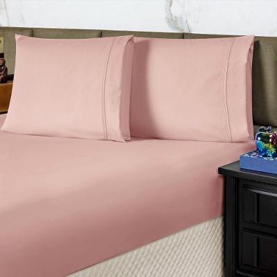 Jogo De Cama Lençol King Conforto Percal 300 Fios 3 Peças - Rosê