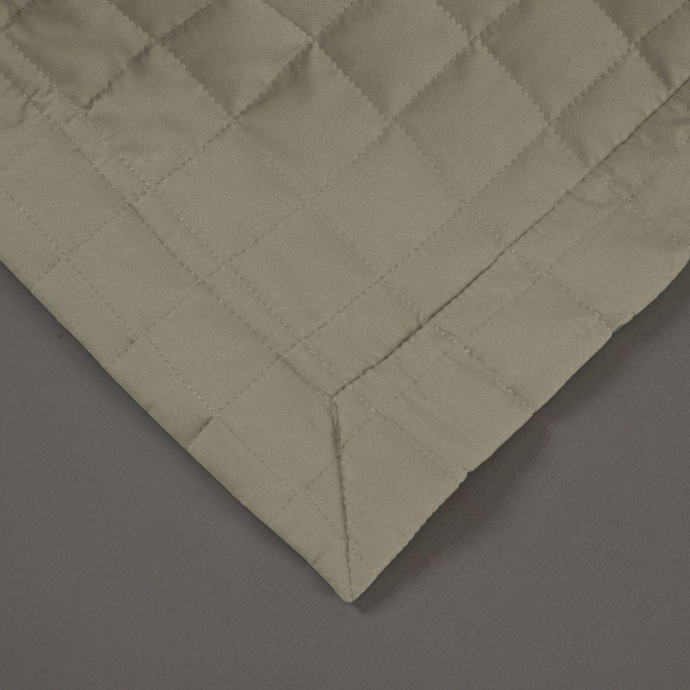 Kit Cobre Leito Colcha Monaco Queen Dupla Face 3 Peças - Cáqui - 2