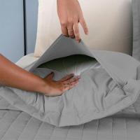 Combo 2 Kit Cobre Leito Colcha Monaco Casal Dupla Face - Cinza - Caqui