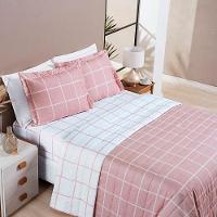 Cobre Leito Austin Queen 03 Peças - Rosa - 1