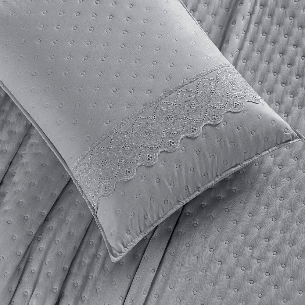 Cobre Leito Nobless Casal Padrão 03 Peças - Grafite - 4