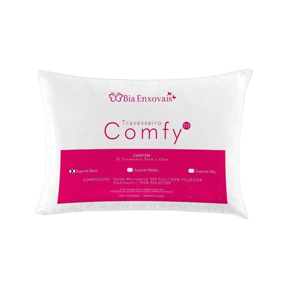 Travesseiro Comfy Suporte Baixo 01 Peça - Branco - 1