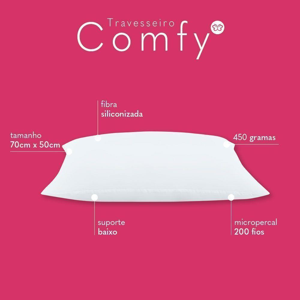 Travesseiro Comfy Suporte Baixo 01 Peça - Branco - 3