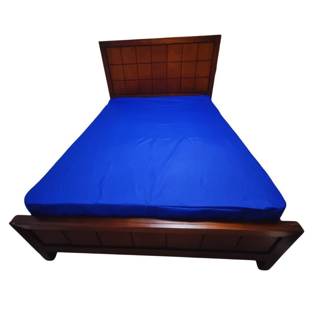 Protetor Colchão Impermeavel Hospitalar Com Ziper Azul King - 1