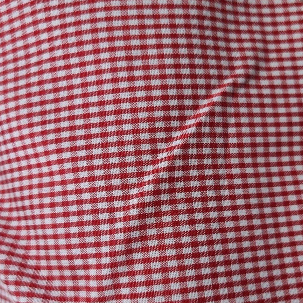 1 Metro Tecido Tricoline Xadrez 1.50 Largura Vermelho - 2