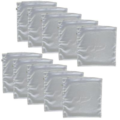 Kit 10 Capas De Almofada Cetim Branca 35x35 Ideal Sublimação Branco