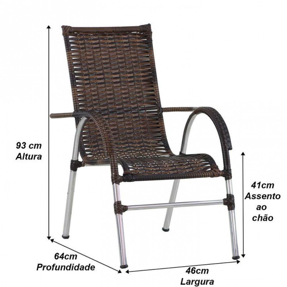 4 Cadeiras Vênus E Mesa Garden Para área Externa Trama Argila - 2
