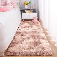 Passadeira Quarto Felpudo Peludo Mesclado Bege 60 X 180 Cm - 1