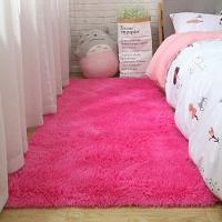 Passadeira Quarto Felpudo Peludo Rosa 60 X 180 Cm - 1