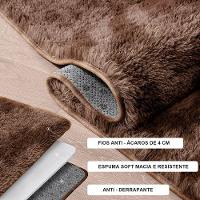 Jogo Tapete Passadeira Quarto 2 Uni Mescl Marrom 50 X 140 Cm - 2