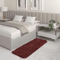 Tapete Passadeira Quarto Antiderrapante Marrom 50 X 140 Cm - 1