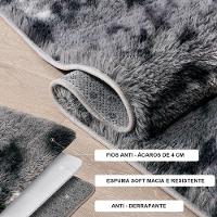 Jogo Tapete Passadeira Quarto 2 Uni Mescla Cinza 50 X 140 Cm - 2