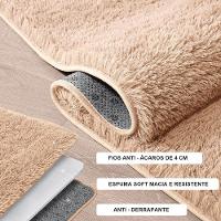 Tapete Passadeira Quarto Antiderrapante Bege 50 X 140 Cm - 2
