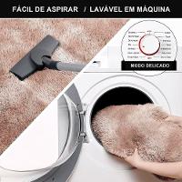 Jogo Tapete Passadeira Quarto 2 Uni Mescla Bege 50 X 140 Cm - 3