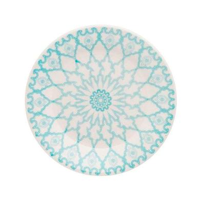 Prato De Sobremesa Cerâmica Estampa Donna Mandala 18cm 1un - Biona 091080