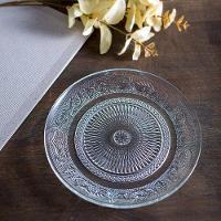 Prato De Sobremesa Angel Luxo Vidro Transparente Lyor 18cm - 2