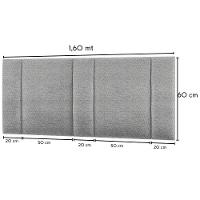 Cabeceira Estofada Cama Casal Queen Size Led Splend 160 Cm Linho Cinza - 3