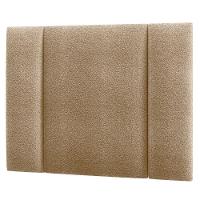 Cabeceira Estofada Cama Box Solteiro Com Led Splend 90 Cm Buclé Bege - 4