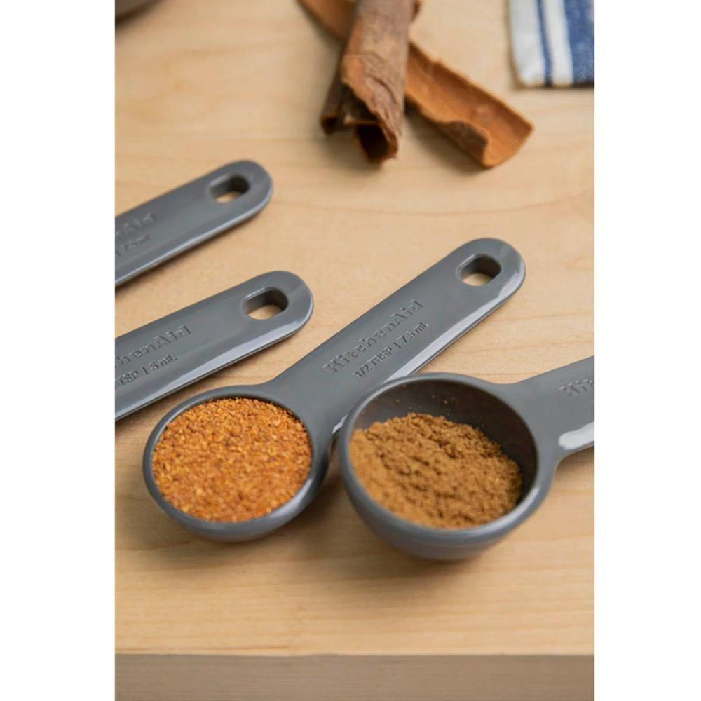 Conjunto De 5 Colheres Medidoras Cozinha Cinza Kitchenaid - 4