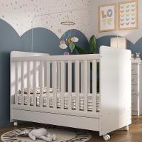 Berço Americano 3 Em 1 Com Colchão Incluso Chantilly Multimóveis Branco - 7