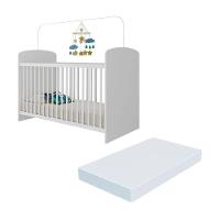 Berço Com Colchão Incluso Ana Lívia Multimóveis Branco - 1