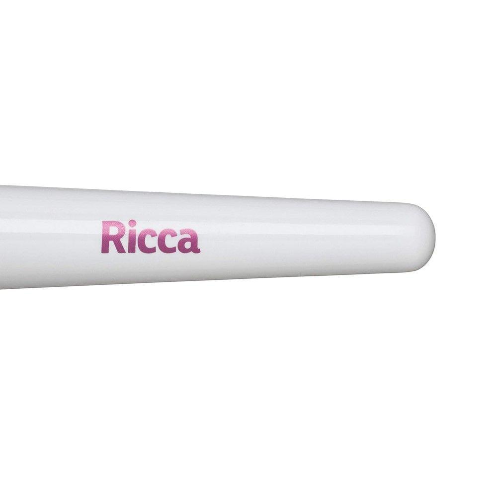 Pincel Chanfrado Para Blush Make Me Glam Rose Gold Ricca - 5