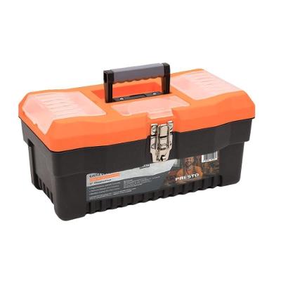 Caixa Plástica Para Ferramentas Com Bandeja E Organizadores 16" Presto