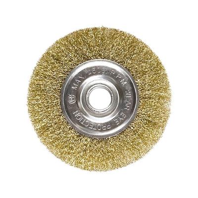 Escova Aço Carbono Circular Ondulada 6" 150mm Furo 7-8"x22mm - Mtx
