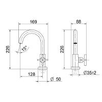 Torneira Docol Nova Invicta 1522306 De Bancada Cromada - 2