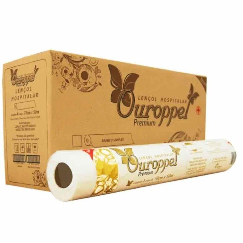 Lençol Hospitalar 70x50 Com 6 Rolos 100% Celulose - 1
