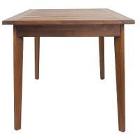 Mesa De Jantar Retangular Rústica 130cm Em Madeira Maciça - Natural - 3