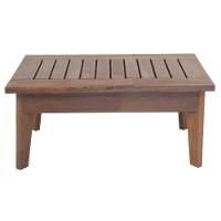 Mesa De Centro Retangular Rústica 100cm Em Madeira Maciça - Natural - 4