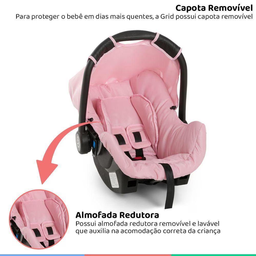 Bebê Conforto Galzerano Grid 8184 De 0 Até 13 Kg Rosa U - 4