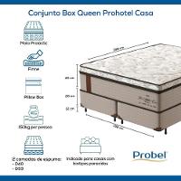 Conjunto Box Queen Mola Probel Prohotel Casa (158x198x66cm) - 8