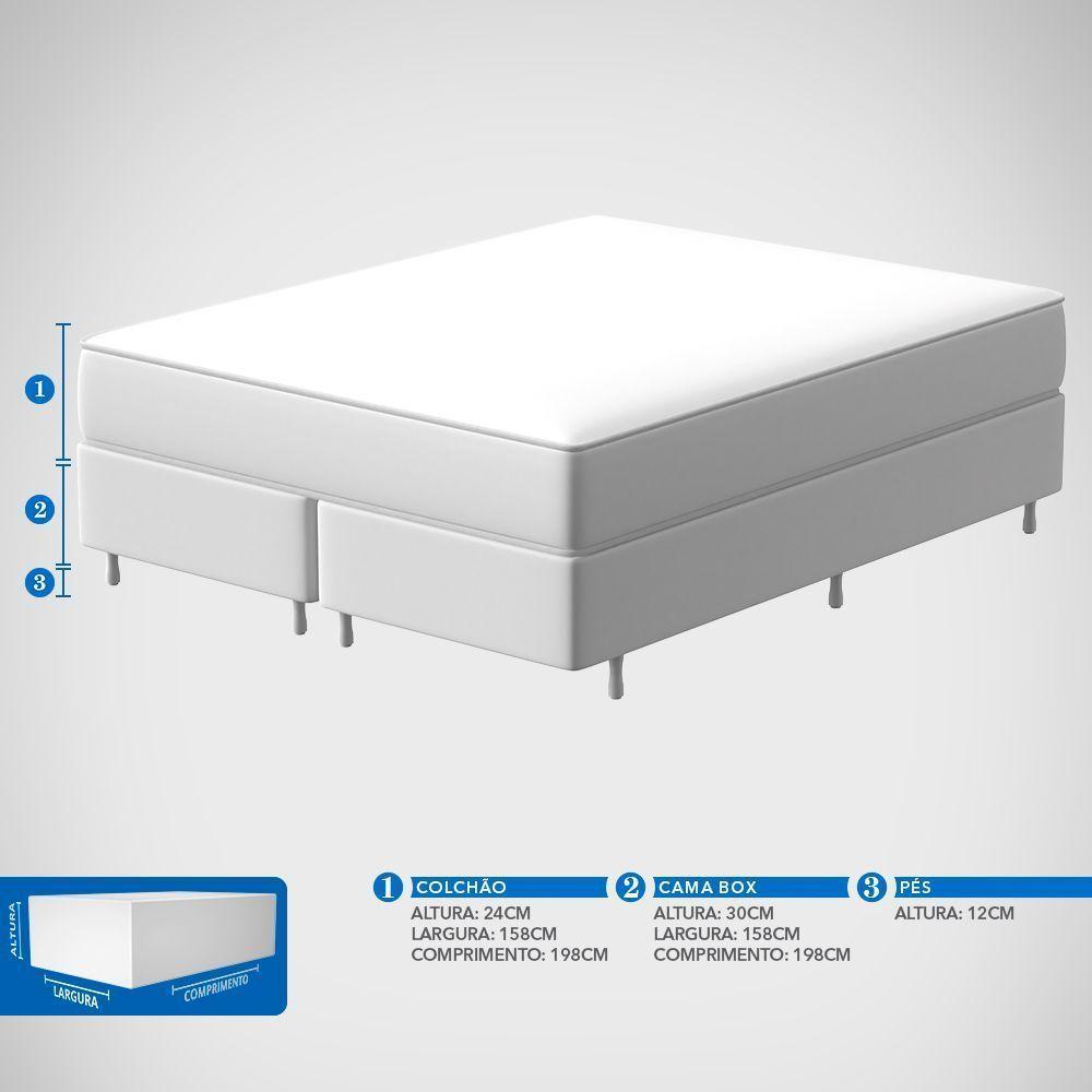 Conjunto Box Queen Mola Ensacada Probel Santiago (158x198x50cm) - 6