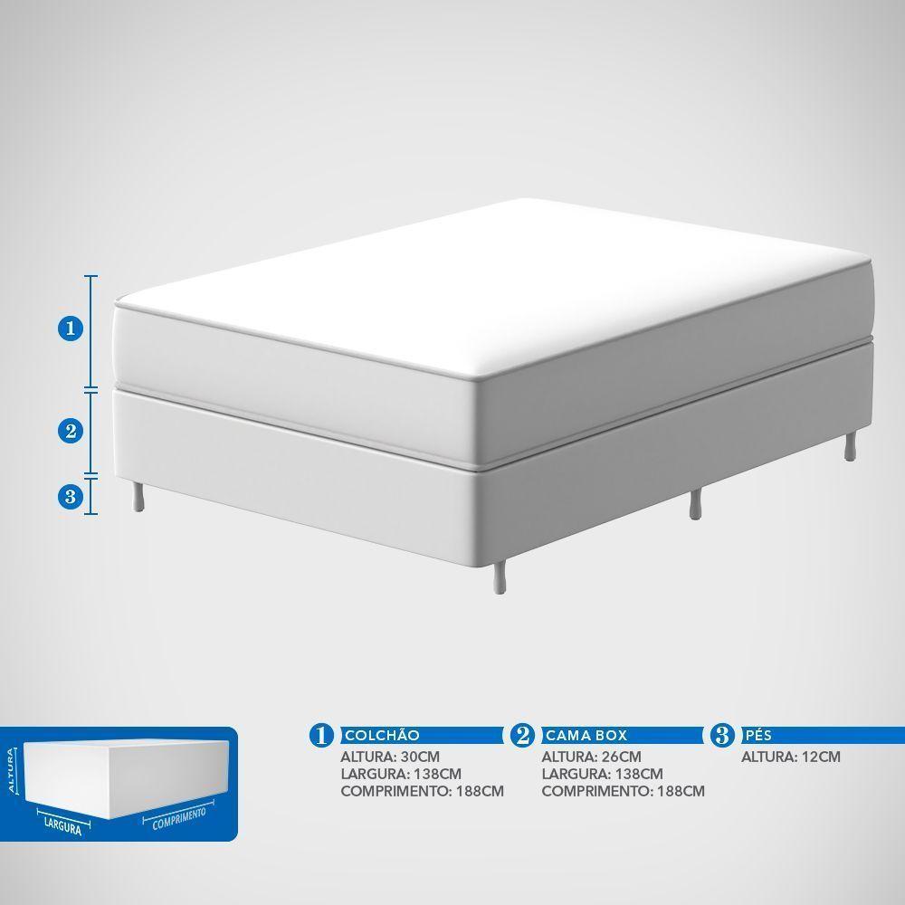 Conjunto Box Casal Mola Ensacada Probel Portugal (138x188x56cm) - 6