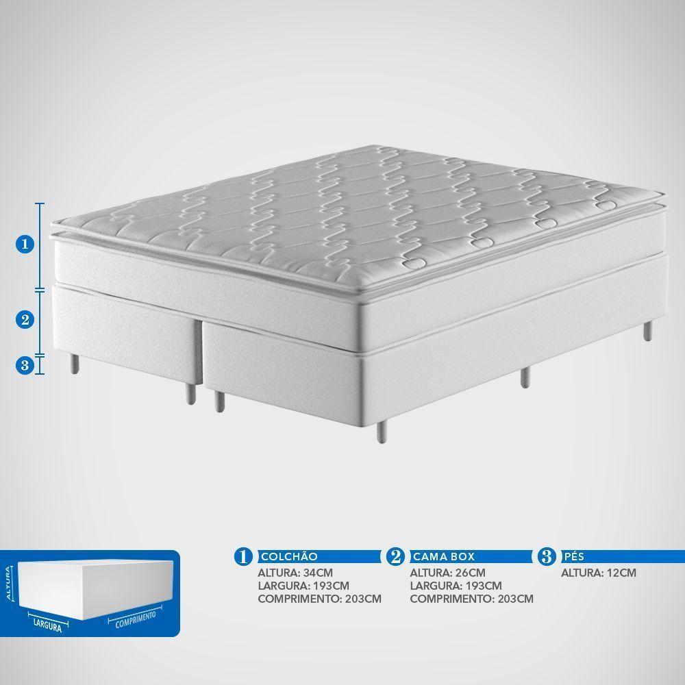 Conjunto Box King Mola Ensacada Probel Elegancy Springs (193x203x60cm) - 9