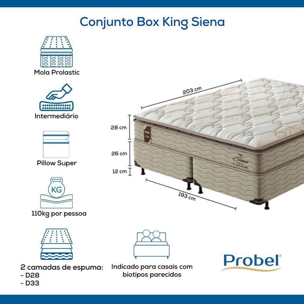 Conjunto Box King Mola Probel Siena (193x203x54cm) - 8