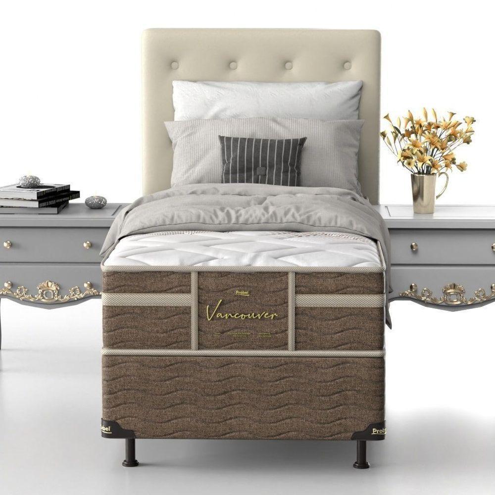 Conjunto Box Solteiro Mola Ensacada Probel Vancouver (88x188x54cm) - 8