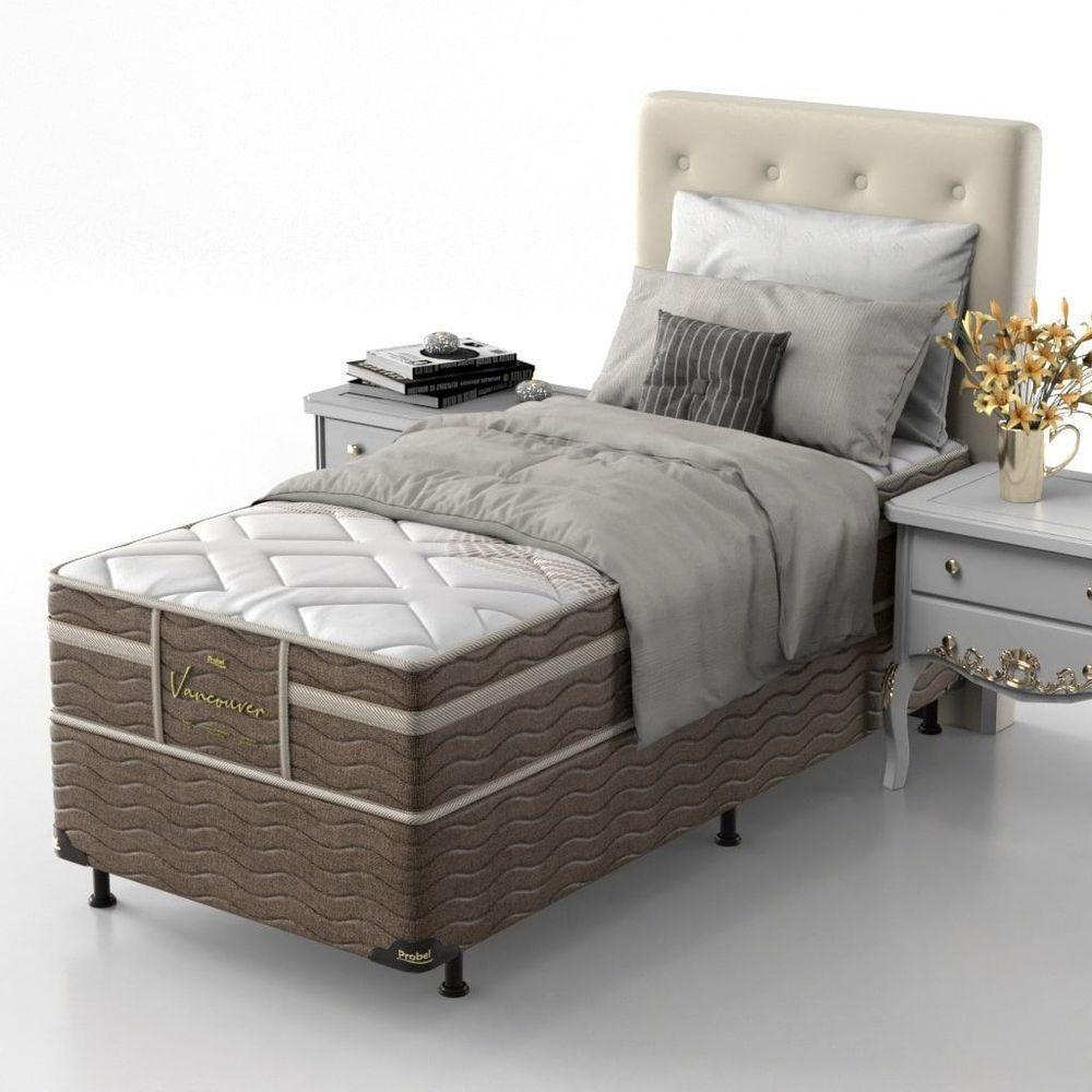 Conjunto Box Solteiro Mola Ensacada Probel Vancouver (88x188x54cm) - 9