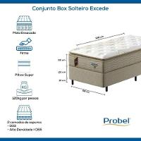Conjunto Box Solteiro Mola Ensacada Probel Excede Premium (88x188x56cm) - 8