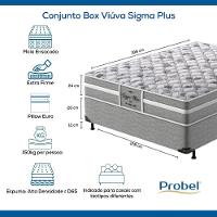 Conjunto Box Viúva Mola Ensacada Probel Sigma Plus (128x188x50cm) - 6