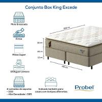 Conjunto Box King Mola Ensacada Probel Excede Premium (193x203x56cm) - 8
