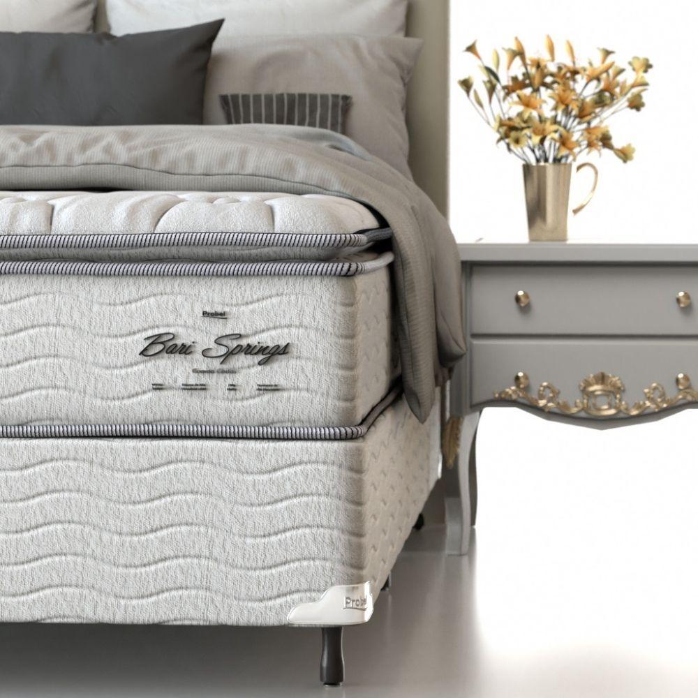 Conjunto Box Casal Mola Ensacada Probel Bari (138x188x58cm) - 4