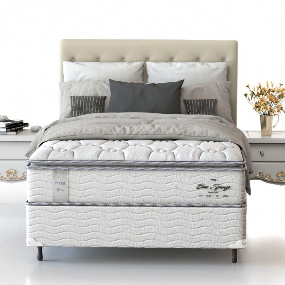 Conjunto Box Casal Mola Ensacada Probel Bari (138x188x58cm) - 6