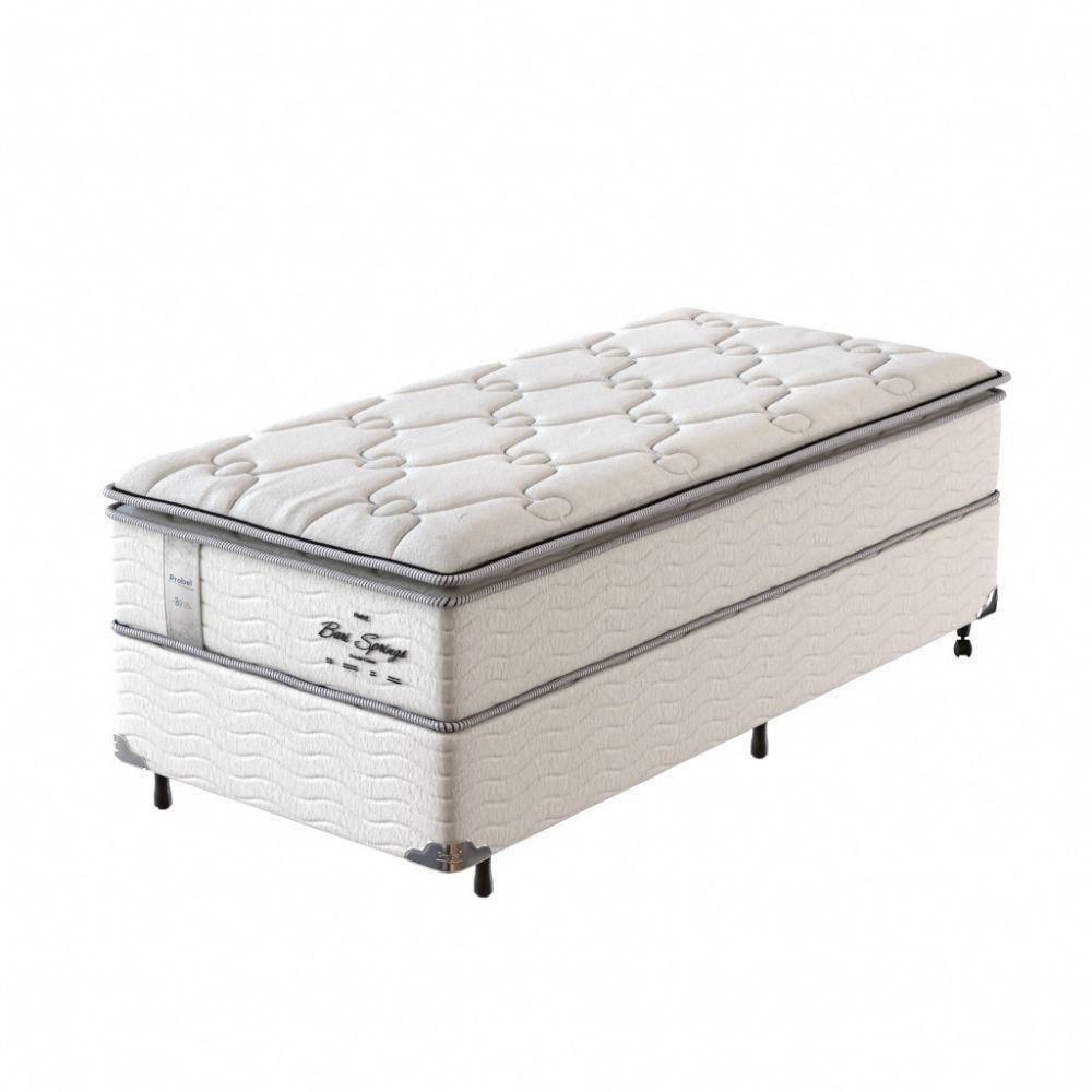 Conjunto Box Solteiro Mola Ensacada Probel Bari (88x188x58cm) - 1