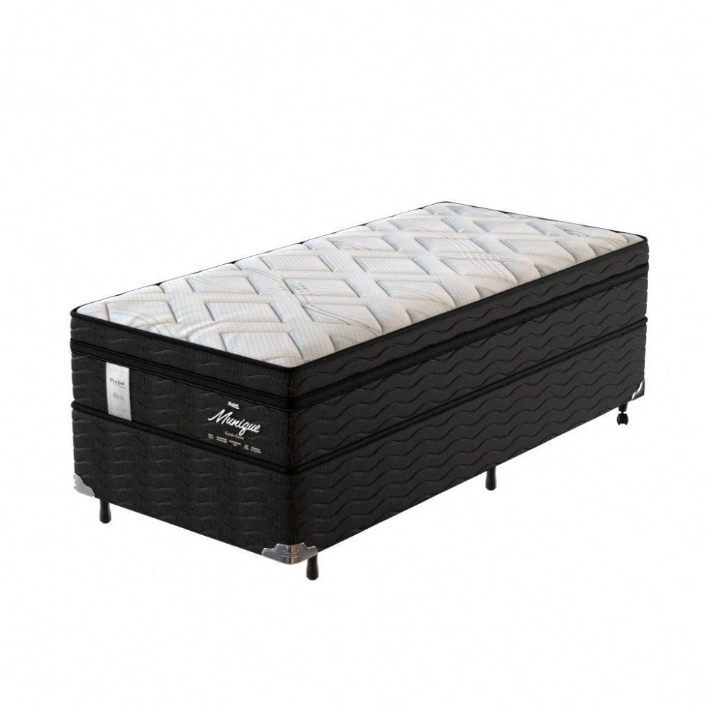 Conjunto Box Solteiro Mola Ensacada Probel Munique (88x188x56cm) - 1