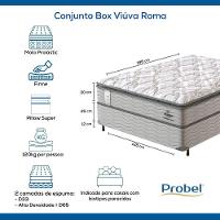Conjunto Box Viúva Mola Probel Roma (128x188x56cm) - 7